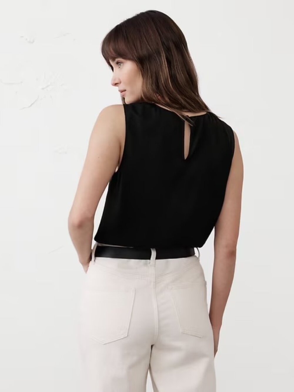 Banana Republic Shell Tank Black Size S - Picture 8 of 9